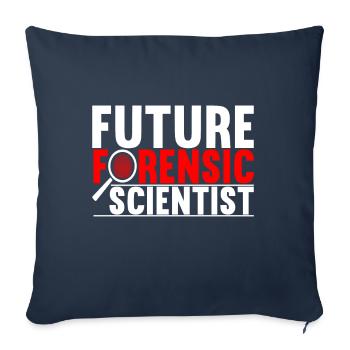 Forensics Forensic Scientist - Sofa pillowcase 17,3'' x 17,3'' (45 x 45 cm) - navy - Front