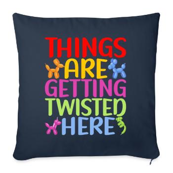 Ballontier Balloon Twisting - Sofakissenbezug 45 x 45 cm - Navy - Vorne