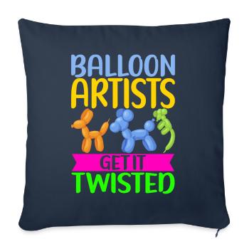 Ballontier Balloon Twisting - Sofakissenbezug 45 x 45 cm - Navy - Vorne