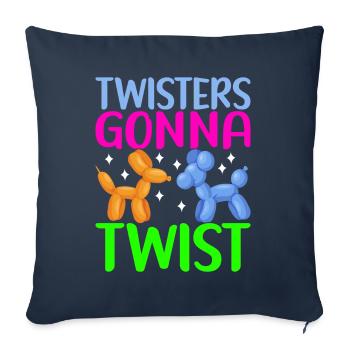 Ballontier Balloon Twisting - Sofakissenbezug 45 x 45 cm - Navy - Vorne