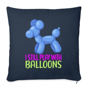Ballontier Balloon Twisting - Sofakissenbezug 45 x 45 cm - Navy - Vorne