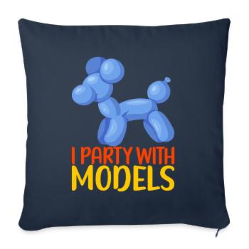 Ballontier Balloon Twisting - Sofakissenbezug 45 x 45 cm - Navy - Vorne