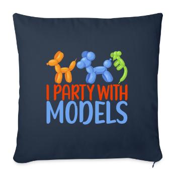 Ballontier Balloon Twisting - Sofakissenbezug 45 x 45 cm - Navy - Vorne