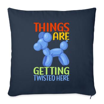 Ballontier Balloon Twisting - Sofakissenbezug 45 x 45 cm - Navy - Vorne