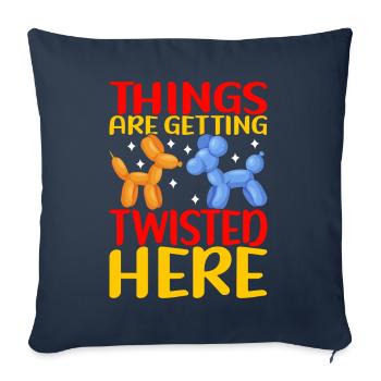 Ballontier Balloon Twisting - Sofakissenbezug 45 x 45 cm - Navy - Vorne