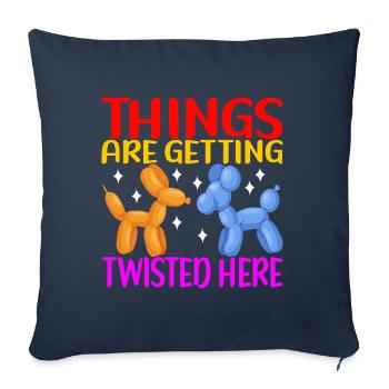 Ballontier Balloon Twisting - Sofakissenbezug 45 x 45 cm - Navy - Vorne