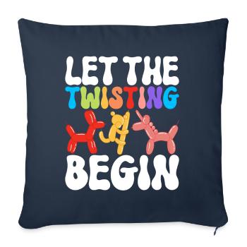 Balloon Animal Balloon Twisting - Sofa pillowcase 17,3'' x 17,3'' (45 x 45 cm) - navy - Front
