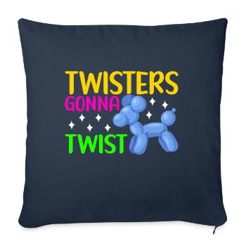 Ballontier Balloon Twisting - Sofakissenbezug 45 x 45 cm - Navy - Vorne