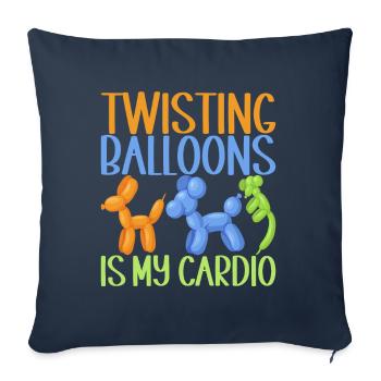 Ballontier Balloon Twisting - Sofakissenbezug 45 x 45 cm - Navy - Vorne