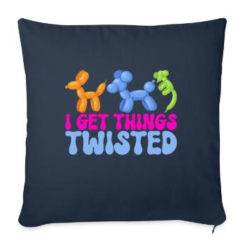 Ballontier Balloon Twisting - Sofakissenbezug 45 x 45 cm - Navy - Vorne