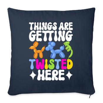 Ballontier Balloon Twisting - Sofakissenbezug 45 x 45 cm - Navy - Vorne