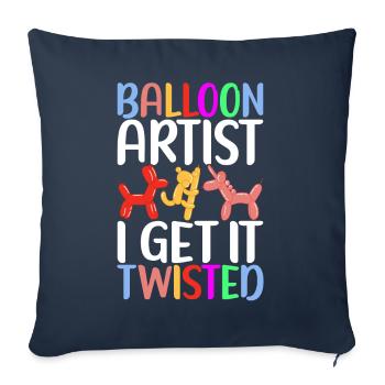 Balloon Animal Balloon Twisting - Sofa pillowcase 17,3'' x 17,3'' (45 x 45 cm) - navy - Front