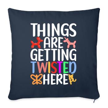 Ballontier Balloon Twisting - Sofakissenbezug 45 x 45 cm - Navy - Vorne