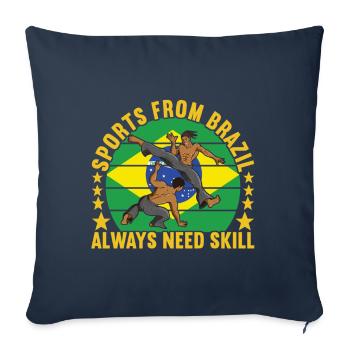 Capoeira Capoeirista - Sofa pillowcase 17,3'' x 17,3'' (45 x 45 cm) - navy - Front