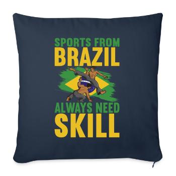 Capoeira Capoeirista - Sofa pillowcase 17,3'' x 17,3'' (45 x 45 cm) - navy - Front