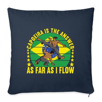 Capoeira Capoeirista - Sofa pillowcase 17,3'' x 17,3'' (45 x 45 cm) - navy - Front