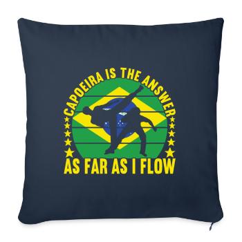 Capoeira Capoeirista - Sofa pillowcase 17,3'' x 17,3'' (45 x 45 cm) - navy - Front