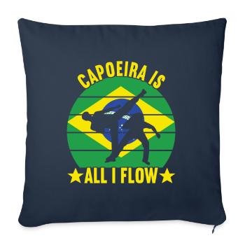 Capoeira Capoeirista - Sofa pillowcase 17,3'' x 17,3'' (45 x 45 cm) - navy - Front
