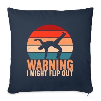 Capoeira Capoeirista - Sofa pillowcase 17,3'' x 17,3'' (45 x 45 cm) - navy - Front