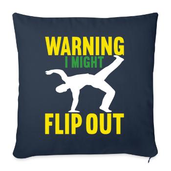 Capoeira Capoeirista - Sofa pillowcase 17,3'' x 17,3'' (45 x 45 cm) - navy - Front