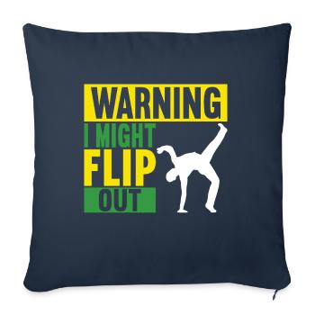 Capoeira Capoeirista - Sofa pillowcase 17,3'' x 17,3'' (45 x 45 cm) - navy - Front