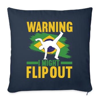 Capoeira Capoeirista - Sofa pillowcase 17,3'' x 17,3'' (45 x 45 cm) - navy - Front
