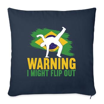 Capoeira Capoeirista - Sofa pillowcase 17,3'' x 17,3'' (45 x 45 cm) - navy - Front