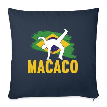 Capoeira Capoeirista - Sofa pillowcase 17,3'' x 17,3'' (45 x 45 cm) - navy - Front