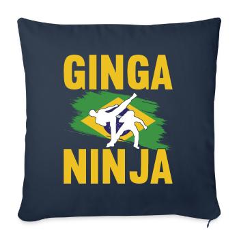 Capoeira Capoeirista - Sofa pillowcase 17,3'' x 17,3'' (45 x 45 cm) - navy - Front