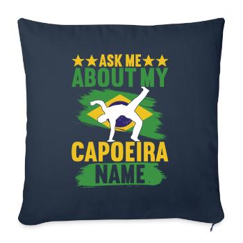 Capoeira Capoeirista - Sofa pillowcase 17,3'' x 17,3'' (45 x 45 cm) - navy - Front