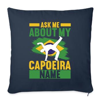 Capoeira Capoeirista - Sofa pillowcase 17,3'' x 17,3'' (45 x 45 cm) - navy - Front