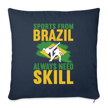 Capoeira Capoeirista - Sofa pillowcase 17,3'' x 17,3'' (45 x 45 cm) - navy - Front