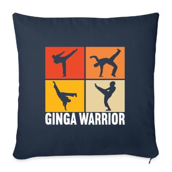 Capoeira Capoeirista - Sofa pillowcase 17,3'' x 17,3'' (45 x 45 cm) - navy - Front