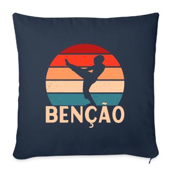 Capoeira Capoeirista - Sofa pillowcase 17,3'' x 17,3'' (45 x 45 cm) - navy - Front