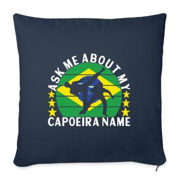 Capoeira Capoeirista - Sofa pillowcase 17,3'' x 17,3'' (45 x 45 cm) - navy - Front