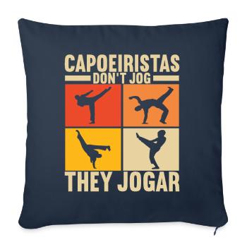 Capoeira Capoeirista - Sofa pillowcase 17,3'' x 17,3'' (45 x 45 cm) - navy - Front