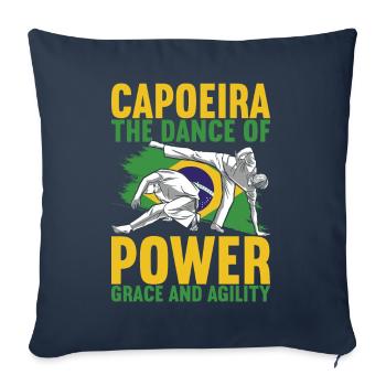 Capoeira Capoeirista - Sofa pillowcase 17,3'' x 17,3'' (45 x 45 cm) - navy - Front
