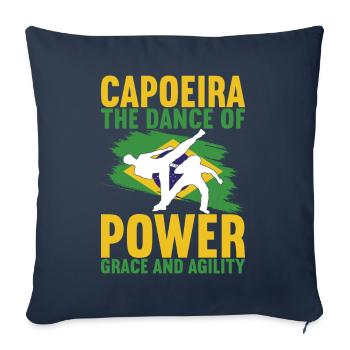 Capoeira Capoeirista - Sofa pillowcase 17,3'' x 17,3'' (45 x 45 cm) - navy - Front
