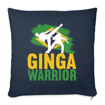 Capoeira Capoeirista - Sofa pillowcase 17,3'' x 17,3'' (45 x 45 cm) - navy - Front