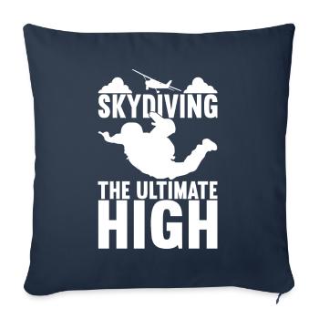 Parachutiste Parachutiste - Housse de coussin décorative 45 x 45 cm - bleu marine - Devant