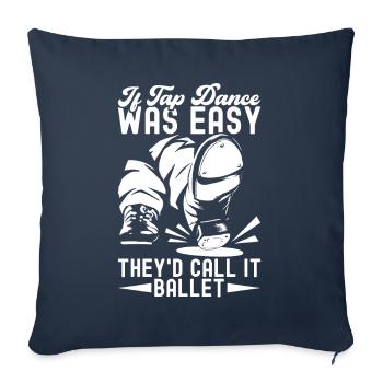 Tap Dance Tap Dancer - Sofa pillowcase 17,3'' x 17,3'' (45 x 45 cm) - navy - Front