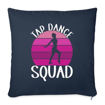Tap Dance Tap Dancer - Sofa pillowcase 17,3'' x 17,3'' (45 x 45 cm) - navy - Front