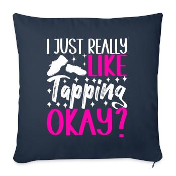 Tap Dance Tap Dancer - Sofa pillowcase 17,3'' x 17,3'' (45 x 45 cm) - navy - Front
