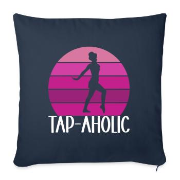 Tap Dance Tap Dancer - Sofa pillowcase 17,3'' x 17,3'' (45 x 45 cm) - navy - Front