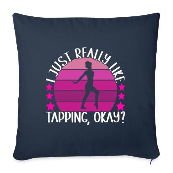 Tap Dance Tap Dancer - Sofa pillowcase 17,3'' x 17,3'' (45 x 45 cm) - navy - Front