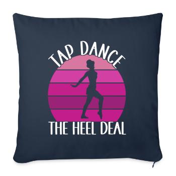 Tap Dance Tap Dancer - Sofa pillowcase 17,3'' x 17,3'' (45 x 45 cm) - navy - Front