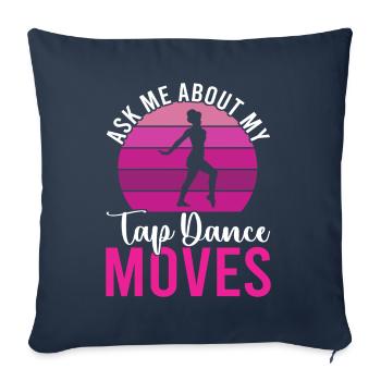 Tap Dance Tap Dancer - Sofa pillowcase 17,3'' x 17,3'' (45 x 45 cm) - navy - Front