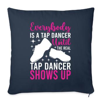 Tap Dance Tap Dancer - Sofa pillowcase 17,3'' x 17,3'' (45 x 45 cm) - navy - Front