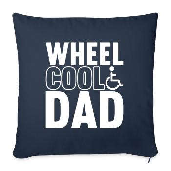 Personnes en fauteuil roulant Fauteuil roulant - Housse de coussin décorative 45 x 45 cm - bleu marine - Devant