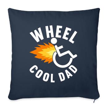 Personnes en fauteuil roulant Fauteuil roulant - Housse de coussin décorative 45 x 45 cm - bleu marine - Devant